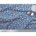 thumbnail image 2 of Soimoi Polyester Crepe Fabric Cartoon Football Sports Fabric Prints by Yard 52 Inch Wide, 2 of 3
