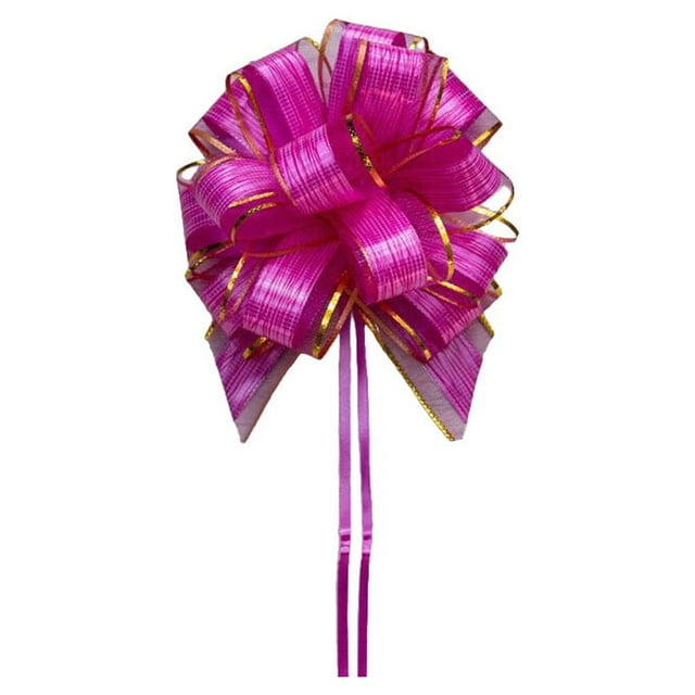 serony Pull Bows Ribbon for Gift Wrapping Festive Wedding Decoration Wear-resistant Gifts Baskets Multifunctional Christmas Present Fushcia