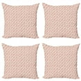 thumbnail image 1 of Ambesonne Animal Throw Pillow Cover 4 Pack, Horse Pattern, 16", Coral and Cream, 1 of 2