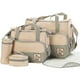 thumbnail image 1 of Qarigey Práctica bolsa de pañales de gran capacidad para todos los elementos esenciales Bolsa de pañales para bebés Bolsas de pañales Bolsas de mensajero y de hombro caqui, 1 of 6