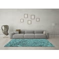 thumbnail image 3 of Ahgly Company Indoor Rectangle Solid Light Blue Modern Area Rugs, 4' x 6', 3 of 4