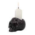 thumbnail image 2 of Portavelas De Calavera Portavelas De Cabeza De Esqueleto Multipropósito Buena Mano De Obra Decoración De Calavera De Resina Artesanía Para Fiesta Bar De Halloween Speravity HA014807-00, 2 of 6