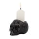 thumbnail image 2 of Portavelas De Calavera Portavelas De Cabeza De Esqueleto Multipropósito Buena Mano De Obra Decoración De Calavera De Resina Artesanía Para Fiesta Bar De Halloween Speravity HA014807-00, 2 of 6
