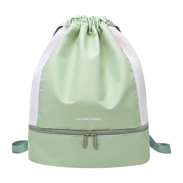 Pompotops Sac de Gym Séparation Sec et Humide Sac de Natation Imperméable Rangement de Plage Équipement de Sport Sac à Dos Petit Sac pour Femmes Liquidation