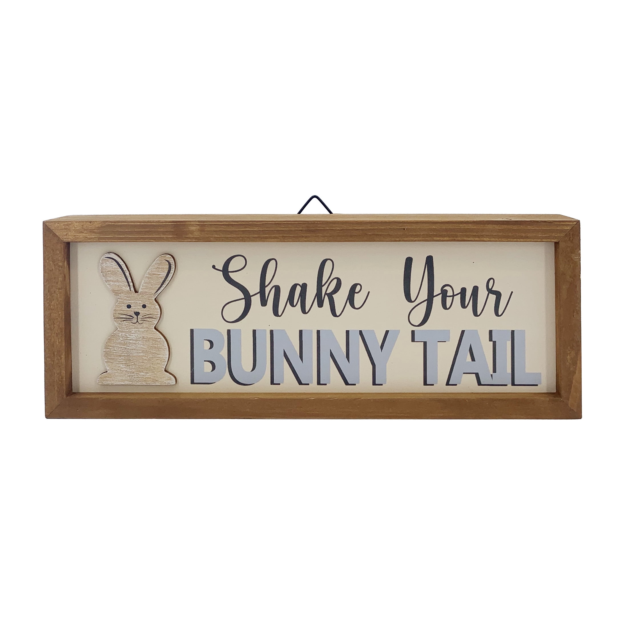 Way to Celebrate Easter Wood Rectangle 12" Table Sign Decoration Assortment