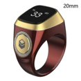 thumbnail image 1 of Anillo contador de cuentas Tasbih para S Zikr Tasbeeh digital 5 oraciones Hfmqv----Café--Código de producto 83706 Café, 1 of 5