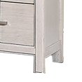 thumbnail image 4 of Varos 24 Inch Wood Nightstand, 2 Drawers, Nickel Bar Handles, Crisp White, 4 of 5