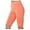 Orange, variant on Glisme Yoga Pants Women Sport Yoga Solid Mid Thigh Stretch Cotton Span High Waist Active Short Leggings Soft Comfy Athletic Gym Workout Pants Orange