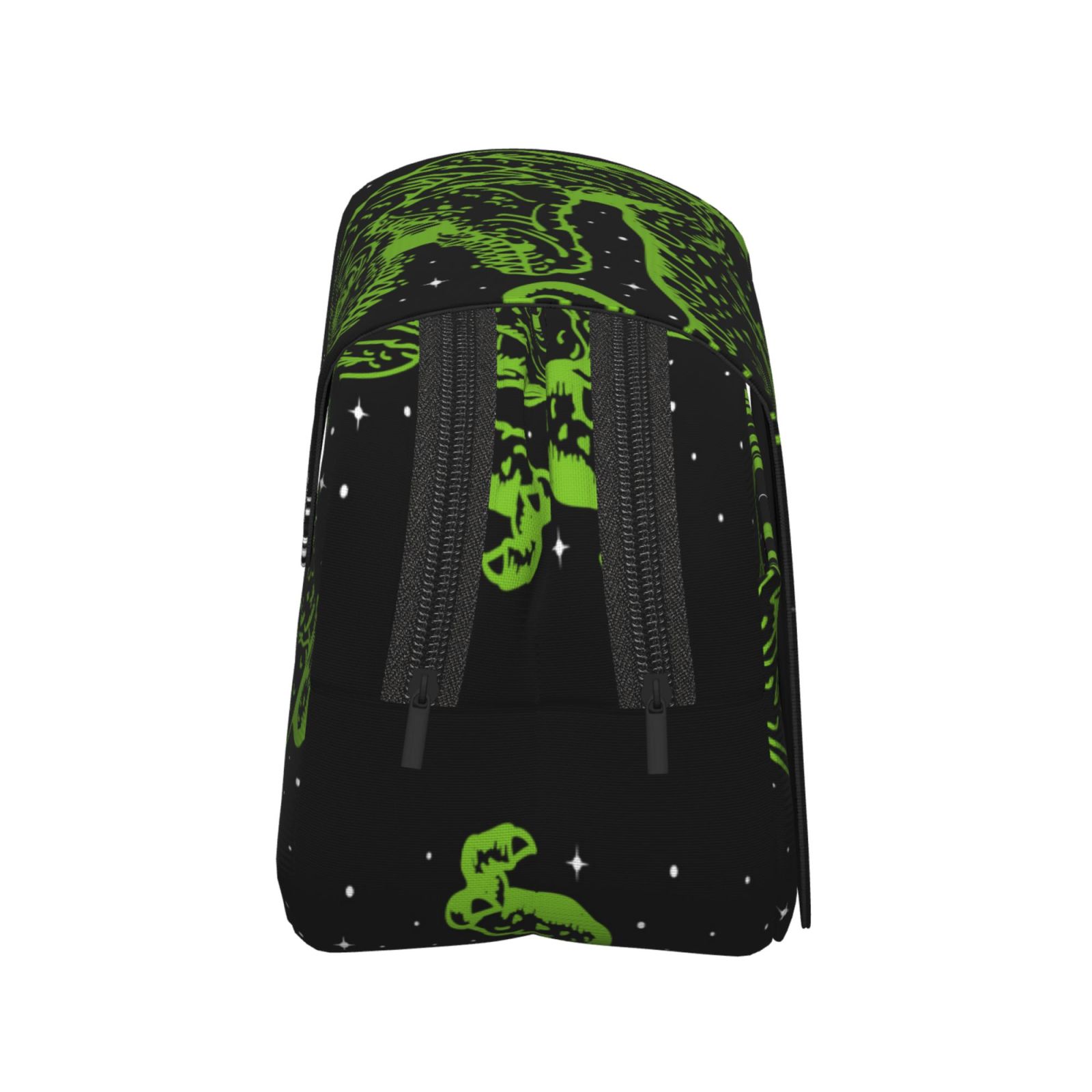 Rateoe DINOSAUR IN SPACE Pattern Double Clamshell Pen Case, Storage Organizer with Two Zipper Compartments– Holds Up to 50 Pencils & Pens