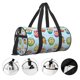 thumbnail image 3 of Balery Cute Cartoon Owls 3 Bolsa de Gimnasio para Mujeres y Hombres, Bolsa de Viaje Impermeable, Bolsa de Fin de Semana con Compartimento para Zapatos y Bolsillo Húmedo, 3 of 6