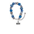 thumbnail image 2 of Delight Jewelry Silvertone 3-D ''Dream On'' Stamp Blue Paw Print Bead Bracelet, 7"+2", 2 of 4