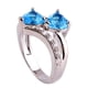 thumbnail image 4 of Anillo de piedra preciosa blanca y arcoíris con corte de corazón para mujer, joyería para amantes de la moda Wmkox8yii fajkfhkj1411, 4 of 5