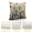 thumbnail image 4 of Nawypu Outdoor Spring Patio Furniture Throw Pillow Covers Bee Butterfly Dragonfly Boho Flowers Decorative Cushion Cases Garden Herb Ladybug Dandelion Decoration for Bench Porch Couch, 4 of 5