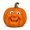 A, variant on C Smiling Pumpkin Whimsical Figurine For Halloween, Funny Plastic Ornament For Tabletop Display C