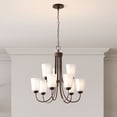 thumbnail image 6 of 9809-RBZ Millennium Lighting Ivey Lake - 9 Light Chandelier-23.25 Inch Tall and 25.25 Inch Wide     -Traditional Installation, 6 of 8