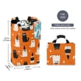 thumbnail image 5 of Foldable Laundry Hamper Bag with Handles Dirty Clothes Basket 12.6" x 11" x 22.7" Black Cat and White Cat, 5 of 7