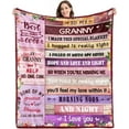 thumbnail image 1 of LHSHID Granny Gifts BlanketGranny Christmas Birthday GiftsGranny Gifts from Grandchildren GranddaughterGranny Gifts for GrandmaBest Granny Ever GiftsGranny Throw Blanket 40"x50", 1 of 6