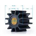 Water Pump Impeller Kit Compatible with Indmar Monsoon S685007 685007