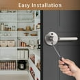 thumbnail image 4 of Passage Door Lever Keyless Reversible Heavy Duty Lock Interior Stain Nickel Door Handles for Hallway & Closet, 4 of 6
