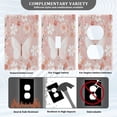 thumbnail image 5 of Switch Panel Switch Decoration 2.76x4.53x0.28 Inches Unused Outlet Cover Switch Plate Wall Plates Living Room Kitchen Bedroom Study Switches Pink Butterflies and Pink Flowers, 5 of 8