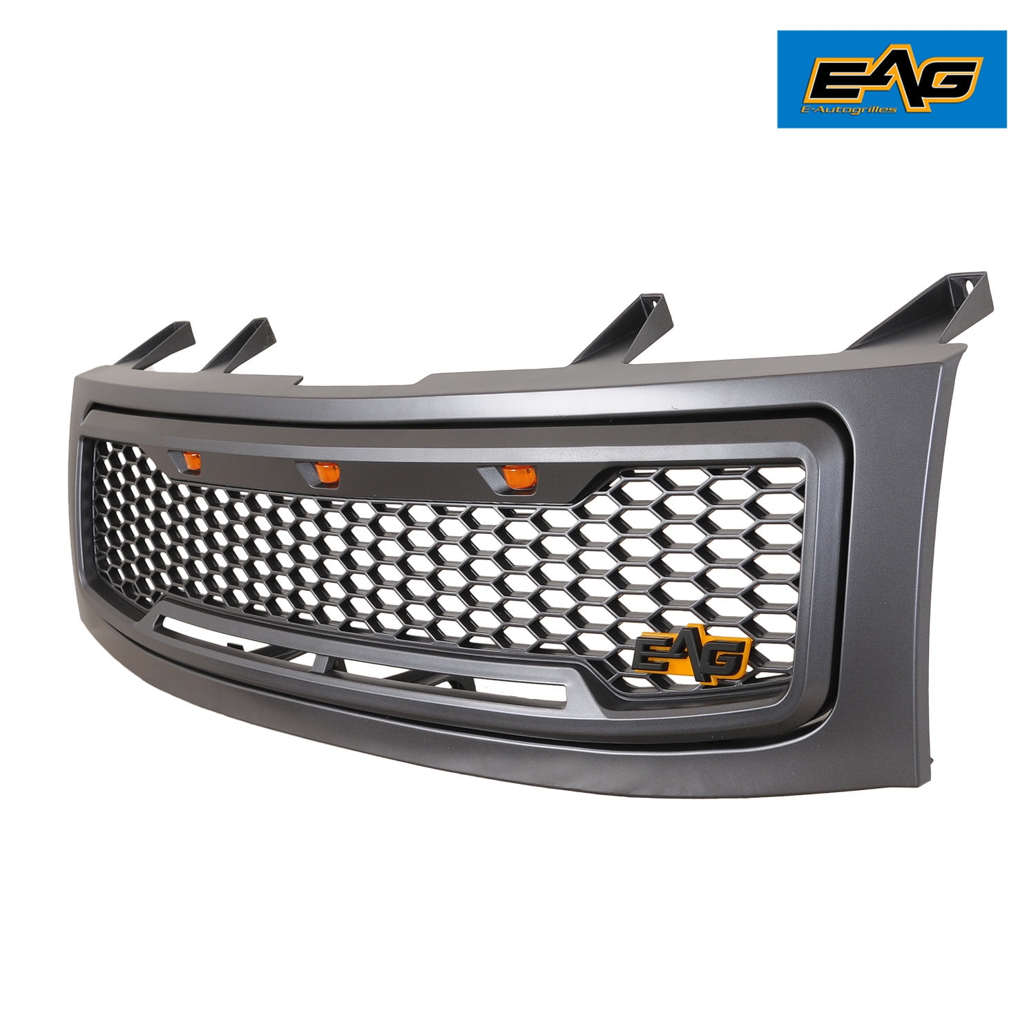 EAG 0407 Nissan Titan ABS LED Charcoal Gray Mesh Replacement Grille