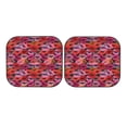 thumbnail image 7 of Balery 2 Piece Red Lips Kissing Car Windshield Sun Shade|Foldable Front Windshield Shade for Car Front Window for Most Sedans SUV Truck-Large, 7 of 7