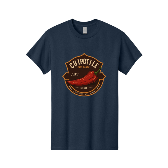Chipotle-Hot-Sauce Mens Graphic Tee, 100% Cotton, Casual Summer Wear BAA297