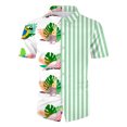 thumbnail image 2 of Vedolay Summer Short Sets Men's Shorts Tracksuits Stripe Crewneck 2 Piece Outfits Summer Casual Shorts Sets,Khaki 3XL, 2 of 5