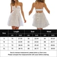 thumbnail image 2 of Vestido Vestido ajustado de mujer sin mangas Sexy estilo bohemio cuello oblicuo ahuecado traje diario Kuymtek Blanco T S para Mujer, 2 of 6