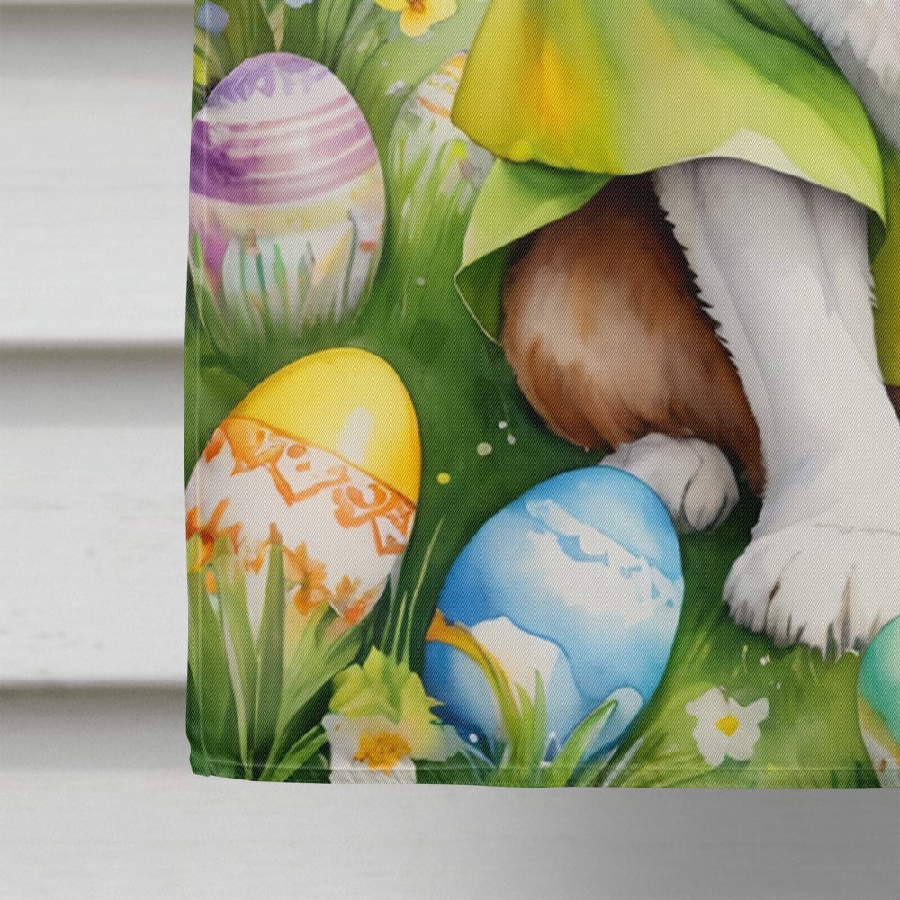 Saint Bernard Easter Egg Hunt House Flag 28 in x 40 in
