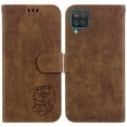 thumbnail image 2 of Compatible avec Samsung Galaxy A22 4G Embossé Mignon Tiger Étui Portefeuille à Rabat Porte-Cartes Étui, 2 of 5