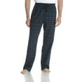 thumbnail image 3 of Men's Hanes 4086T Tall Man Plaid Flannel Pants - 2 Pack (Blue/Black Plaid 2XLT), 3 of 5