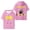 Pink, variant on Shane Gillis Live 2025 Hooded T-shirt Women Men Fashion Short Sleeve Tee