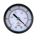 thumbnail image 3 of -30inHg 0～-1bar 50mm 1/4"BSPT Mini Dial Vacuum Pressure Gauge Meter Pressure Gage Vacuum Manometer Double Scale, 3 of 7