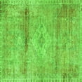 thumbnail image 1 of Ahgly Company Indoor Square Medallion Green Traditional Area Rugs, 5' Square, 1 of 1