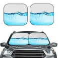 thumbnail image 2 of Sikiie Crystal Clear Water Splash Print Foldable Car Windshield Sun Visor, Car Window Sunshade Suitable for Sedan, SUV and Truck Car Accessories-Medium, 2 of 6