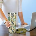 thumbnail image 5 of 30 oz Frog Tumbler with Handle Gifts for Frog Lover 30oz Stainless Steel Travel Cup Mug Water Bottle, 5 of 6