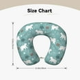 thumbnail image 5 of Disketp whiter Snow bear Print Travel Pillow Memory Foam Neck Pillow Support Pillow for Camping, Sleeping Rest Cushion Airplane Pillow, 5 of 8