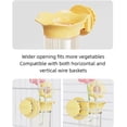thumbnail image 3 of Bird Cage Feeder for Vegetable, Parrot Veggies Holder with Water-Storage Design to Keep Greens Fresh, No Mess Hanging Parrot Feeder, Quick Clean Clip, No Spill Feeders for Conures, 3 of 8