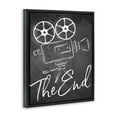 thumbnail image 3 of Stupell Industries Vintage Movie Camera Movies and Television Painting Black Floater Framed Canvas Art Print Wall Art, 17 x 21, 3 of 9