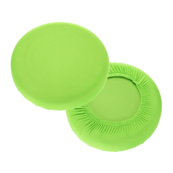 Uxcell 2 Pack Stool Covers Round, 11-15 Inch Bar Stool Covers Washable Dustproof Slipcover Seat Cushion with Elastic for Bar Kitchen Living Room Decor, Green