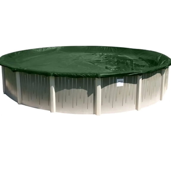 Buffalo Blizzard Round Supreme Green and Black Winter Swimming Pool Cover, 18'