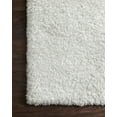 thumbnail image 6 of Loloi Mila Shag Solid White Area Rug, 6 of 7