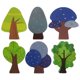 thumbnail image 1 of Juego de juguetes de árbol de madera de 6 uds., miniárboles de juguete, accesorios de vía de tren de madera para decoración de vías de tren de juguete, 1 of 8