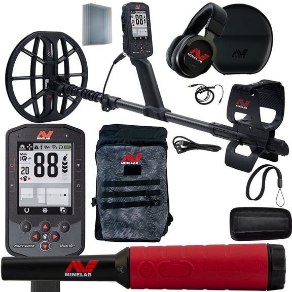 MINELAB Manticore High Power Metal Detector with PRO-FIND 40 Pinpointer and Backpack