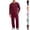 Deep Red, variant on HAJWOH Mens Pajama Set Long Sleeve Soft Sleepwear with Pocketsand Elastic Drawstring, Comfortable Loungewear for Sleeping