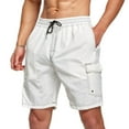 thumbnail image 2 of Sngxgn Men's Summer Outdoor Shorts Cargo Casual Hiking Shorts(White,XXL), 2 of 6