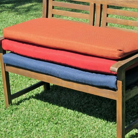 Blazing Needles Outdoor Standard Solid Patio Bench Cushion