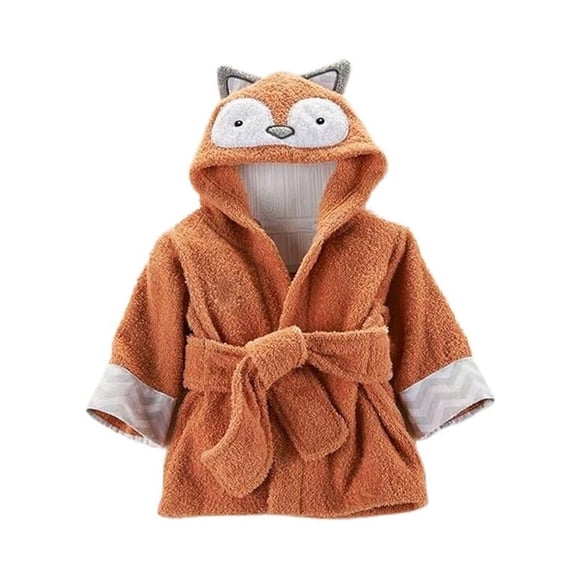 Baby Boy/Girl Cute Animal Soft Cotton Hooded Bathrobe Baby Bath Towels