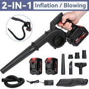 BIUBLE Cordless Blower 48V Electric Mini Handheld Blower Lightweight Small Powerful Blower with 2 Battery for Lawn Care,Yard ,Garden,Dust,Leaf